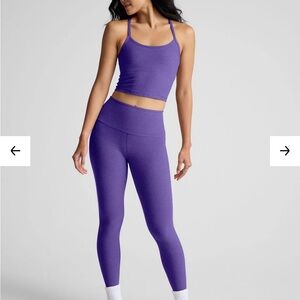 Beyond Yoga Purple Heather Tight